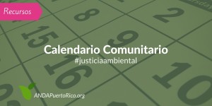 Calendario Comunitario Ambiente PR